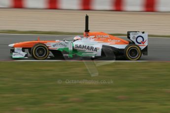 World © Octane Photographic Ltd. Formula 1 Winter testing, Barcelona – Circuit de Catalunya, 19th February 2013. Sahara Force India VJM06 – Paul di Resta. Digital Ref: 0576lw1d1274