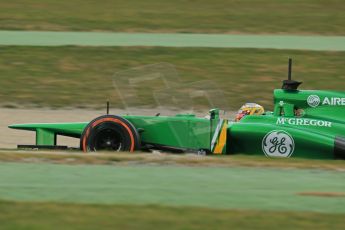 World © Octane Photographic Ltd. Formula 1 Winter testing, Barcelona – Circuit de Catalunya, 19th February 2013. Caterham CT03, Charles Pic. Digital Ref: 0576lw1d1420