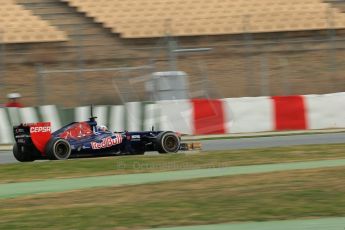 World © Octane Photographic Ltd. Formula 1 Winter testing, Barcelona – Circuit de Catalunya, 19th February 2013. Toro Rosso STR8, Daniel Ricciardo. Digital Ref: 0576lw1d1600