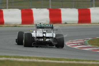 World © Octane Photographic Ltd. Formula 1 Winter testing, Barcelona – Circuit de Catalunya, 19th February 2013. Mercedes AMG Petronas F1 W04 – Nico Rosberg. Digital Ref: 0576lw1d1636