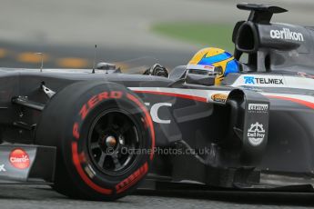 World © Octane Photographic Ltd. Formula 1 Winter testing, Barcelona – Circuit de Catalunya, 19th February 2013. Sauber C32, Esteban Gutierrez Digital Ref: 0576lw1d1645