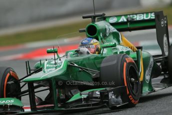 World © Octane Photographic Ltd. Formula 1 Winter testing, Barcelona – Circuit de Catalunya, 19th February 2013. Caterham CT03, Charles Pic. Digital Ref: 0576lw1d1656