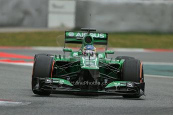 World © Octane Photographic Ltd. Formula 1 Winter testing, Barcelona – Circuit de Catalunya, 19th February 2013. Caterham CT03, Charles Pic. Digital Ref: 0576lw1d1686