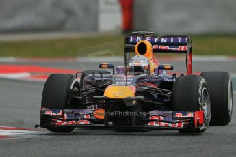 World © Octane Photographic Ltd. Formula 1 Winter testing, Barcelona – Circuit de Catalunya, 19th February 2013. Infiniti Red Bull Racing RB9. Sebastian Vettel. Digital Ref: 0576lw1d1721