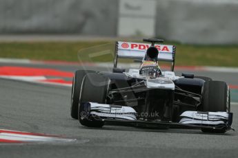 World © Octane Photographic Ltd. Formula 1 Winter testing, Barcelona – Circuit de Catalunya, 19th February 2013. Williams FW35, Pastor Maldonado. Digital Ref: 0576lw1d1756