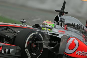 World © Octane Photographic Ltd. Formula 1 Winter testing, Barcelona – Circuit de Catalunya, 19th February 2013. Vodafone McLaren Mercedes MP4/28. Sergio Perez. Digital Ref: 0576lw1d1797