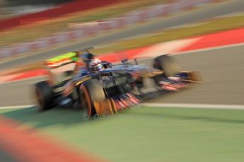 World © Octane Photographic Ltd. Formula 1 Winter testing, Barcelona – Circuit de Catalunya, 20th February 2013. Toro Rosso STR8, Daniel Ricciardo. Digital Ref: