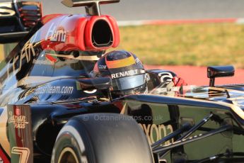 World © Octane Photographic Ltd. Formula 1 Winter testing, Barcelona – Circuit de Catalunya, 20th February 2013. Lotus E31, Kimi Raikkonen. Digital Ref: