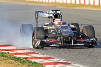 World © Octane Photographic Ltd. Formula 1 Winter testing, Barcelona – Circuit de Catalunya, 20th February 2013. Sauber C32, Nico Hulkenberg. Digital Ref: