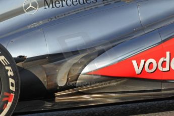 World © Octane Photographic Ltd. Formula 1 Winter testing, Barcelona – Circuit de Catalunya, 20th February 2013. Vodafone McLaren Mercedes MP4/28. Sergio Perez. Digital Ref: