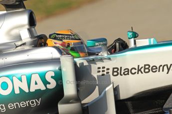 World © Octane Photographic Ltd. Formula 1 Winter testing, Barcelona – Circuit de Catalunya, 20th February 2013. Mercedes AMG Petronas F1 W04, Lewis Hamilton. Digital Ref: