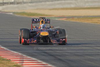 World © Octane Photographic Ltd. Formula 1 Winter testing, Barcelona – Circuit de Catalunya, 20th February 2013. Infiniti Red Bull Racing RB9. Sebastian Vettel. Digital Ref: