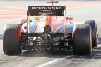 World © Octane Photographic Ltd. Formula 1 Winter testing, Barcelona – Circuit de Catalunya, 20th February 2013. Marussia MR02, Max Chilton. Digital Ref: