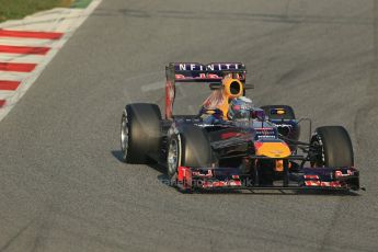 World © Octane Photographic Ltd. Formula 1 Winter testing, Barcelona – Circuit de Catalunya, 20th February 2013. Infiniti Red Bull Racing RB9. Sebastian Vettel. Digital Ref: