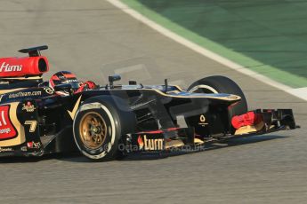 World © Octane Photographic Ltd. Formula 1 Winter testing, Barcelona – Circuit de Catalunya, 20th February 2013. Lotus E31, Kimi Raikkonen. Digital Ref: