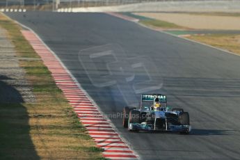 World © Octane Photographic Ltd. Formula 1 Winter testing, Barcelona – Circuit de Catalunya, 20th February 2013. Mercedes AMG Petronas F1 W04, Lewis Hamilton. Digital Ref: