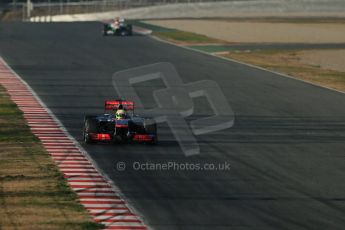 World © Octane Photographic Ltd. Formula 1 Winter testing, Barcelona – Circuit de Catalunya, 20th February 2013. Vodafone McLaren Mercedes MP4/28. Sergio Perez. Digital Ref: