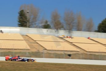 World © Octane Photographic Ltd. Formula 1 Winter testing, Barcelona – Circuit de Catalunya, 20th February 2013. Toro Rosso STR8, Daniel Ricciardo. Digital Ref: