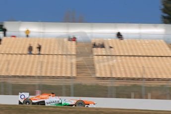 World © Octane Photographic Ltd. Formula 1 Winter testing, Barcelona – Circuit de Catalunya, 20th February 2013. Sahara Force India VJM06 – Paul di Resta. Digital Ref: