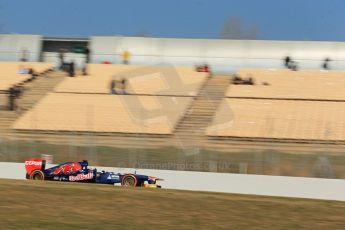 World © Octane Photographic Ltd. Formula 1 Winter testing, Barcelona – Circuit de Catalunya, 20th February 2013. Toro Rosso STR8, Daniel Ricciardo. Digital Ref: