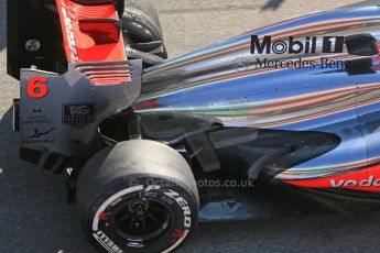 World © Octane Photographic Ltd. Formula 1 Winter testing, Barcelona – Circuit de Catalunya, 20th February 2013. Vodafone McLaren Mercedes MP4/28. Sergio Perez. Digital Ref: