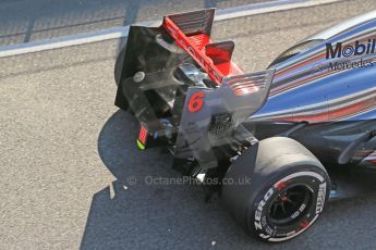 World © Octane Photographic Ltd. Formula 1 Winter testing, Barcelona – Circuit de Catalunya, 20th February 2013. Vodafone McLaren Mercedes MP4/28. Sergio Perez. Digital Ref: