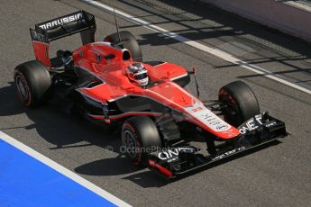 World © Octane Photographic Ltd. Formula 1 Winter testing, Barcelona – Circuit de Catalunya, 20th February 2013. Marussia MR02, Max Chilton. Digital Ref: