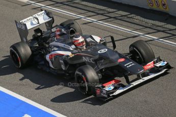 World © Octane Photographic Ltd. Formula 1 Winter testing, Barcelona – Circuit de Catalunya, 20th February 2013. Sauber C32, Nico Hulkenberg. Digital Ref: