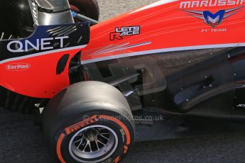 World © Octane Photographic Ltd. Formula 1 Winter testing, Barcelona – Circuit de Catalunya, 20th February 2013. Marussia MR02, Max Chilton. Digital Ref: