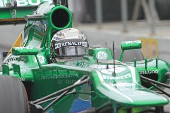 World © Octane Photographic Ltd. Formula 1 Winter testing, Barcelona – Circuit de Catalunya, 21st February 2013. Caterham CT03, Giedo van de Garde.. Digital Ref: 0578cb7d8877