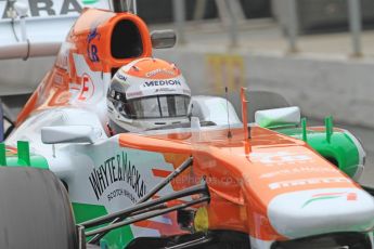 World © Octane Photographic Ltd. Formula 1 Winter testing, Barcelona – Circuit de Catalunya, 21st February 2013. Sahara Force India VJM06 – Adrian Sutil. Digital Ref: 0578cb7d8894
