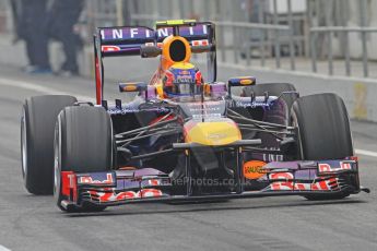 World © Octane Photographic Ltd. Formula 1 Winter testing, Barcelona – Circuit de Catalunya, 21st February 2013. Infiniti Red Bull Racing RB9, Mark Webber. Digital Ref: 0578cb7d8899