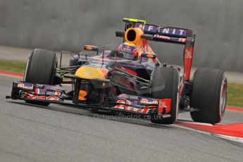World © Octane Photographic Ltd. Formula 1 Winter testing, Barcelona – Circuit de Catalunya, 21st February 2013. Infiniti Red Bull Racing RB9, Mark Webber. Digital Ref: 0578cb7d9132