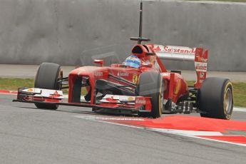 World © Octane Photographic Ltd. Formula 1 Winter testing, Barcelona – Circuit de Catalunya, 21st February 2013. Ferrari F138 - Fernando Alonso. Digital Ref: 0578cb7d9212