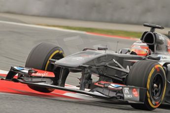 World © Octane Photographic Ltd. Formula 1 Winter testing, Barcelona – Circuit de Catalunya, 21st February 2013. Sauber C32, Nico Hulkenberg. Digital Ref: 0578cb7d9233
