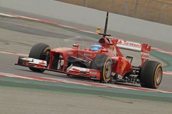 World © Octane Photographic Ltd. Formula 1 Winter testing, Barcelona – Circuit de Catalunya, 21st February 2013. Ferrari F138 - Fernando Alonso. Digital Ref: 0578cb7d9262