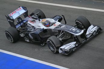 World © Octane Photographic Ltd. Formula 1 Winter testing, Barcelona – Circuit de Catalunya, 21st February 2013, morning sessions. Williams FW35, Pastor Maldonado. Digital Ref: 0578lw1d2867