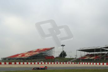 World © Octane Photographic Ltd. Formula 1 Winter testing, Barcelona – Circuit de Catalunya, 21st February 2013. Infiniti Red Bull Racing RB9, Mark Webber. Digital Ref: 0578lw1d3508