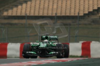 World © Octane Photographic Ltd. Formula 1 Winter testing, Barcelona – Circuit de Catalunya, 21st February 2013. Caterham CT03, Giedo van de Garde. Digital Ref: 0578lw1d3664