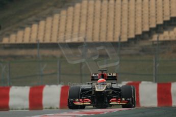 World © Octane Photographic Ltd. Formula 1 Winter testing, Barcelona – Circuit de Catalunya, 21st February 2013. Lotus E31, Romain Grosjean. Digital Ref: 0578lw1d3746