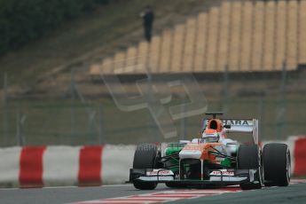 World © Octane Photographic Ltd. Formula 1 Winter testing, Barcelona – Circuit de Catalunya, 21st February 2013. Sahara Force India VJM06 – Adrian Sutil. Digital Ref: 0578lw1d3820