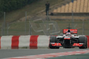 World © Octane Photographic Ltd. Formula 1 Winter testing, Barcelona – Circuit de Catalunya, 21st February 2013. Vodafone McLaren Mercedes MP4/28, Jenson Button. Digital Ref: 0578lw1d3845
