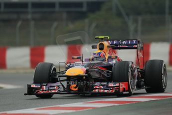 World © Octane Photographic Ltd. Formula 1 Winter testing, Barcelona – Circuit de Catalunya, 21st February 2013. Infiniti Red Bull Racing RB9, Mark Webber. Digital Ref: 0578lw1d3877