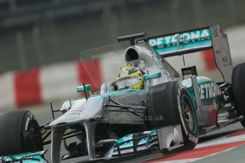 World © Octane Photographic Ltd. Formula 1 Winter testing, Barcelona – Circuit de Catalunya, 21st February 2013. Mercedes AMG Petronas F1 W04, Nico Rosberg. Digital Ref: 0578lw1d3890