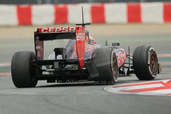 World © Octane Photographic Ltd. Formula 1 Winter testing, Barcelona – Circuit de Catalunya, 21st February 2013. Toro Rosso STR8, Jean-Eric Vergne. Digital Ref: 0578lw1d3971