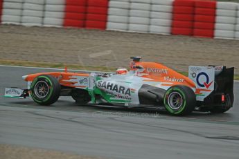 World © Octane Photographic Ltd. Formula 1 Winter testing, Barcelona – Circuit de Catalunya, 22nd February 2013,. Sahara Force India VJM06 – Jules Bianchi. Digital Ref: 0579cb1d4395