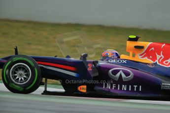 World © Octane Photographic Ltd. Formula 1 Winter testing, Barcelona – Circuit de Catalunya, 22nd February 2013. Infiniti Red Bull Racing RB9, Mark Webber. Digital Ref: 0579cb1d4420