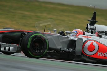 World © Octane Photographic Ltd. Formula 1 Winter testing, Barcelona – Circuit de Catalunya, 21st February 2013. Vodafone McLaren Mercedes MP4/28, Jenson Button. Digital Ref: 0579cb1d4443