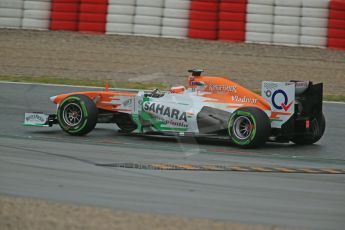World © Octane Photographic Ltd. Formula 1 Winter testing, Barcelona – Circuit de Catalunya, 22nd February 2013,. Sahara Force India VJM06 – Jules Bianchi. Digital Ref: 0579cb1d4493