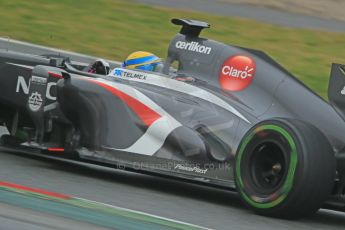 World © Octane Photographic Ltd. Formula 1 Winter testing, Barcelona – Circuit de Catalunya, 22nd February 2013. Sauber C32, Esteban Gutierrez. Digital Ref: 0579cb1d4522